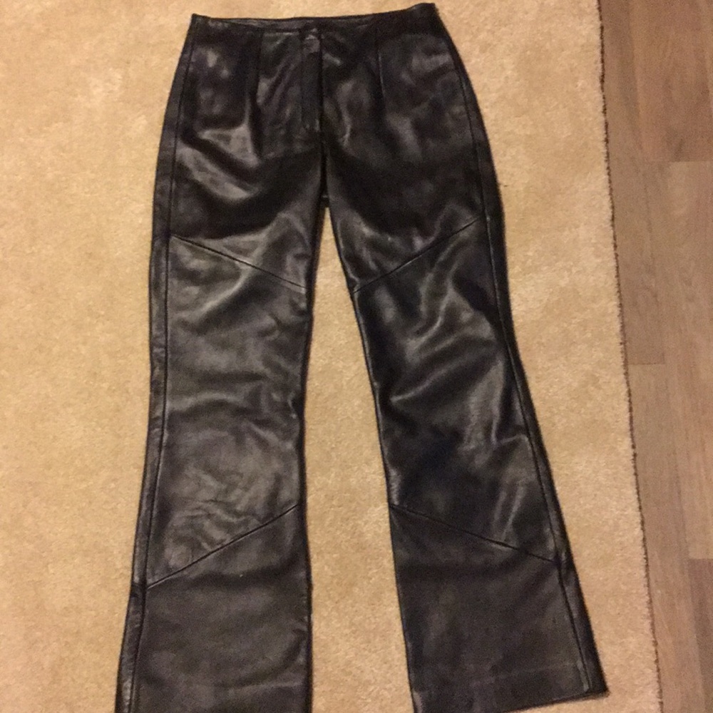 High fashion Leather pants
